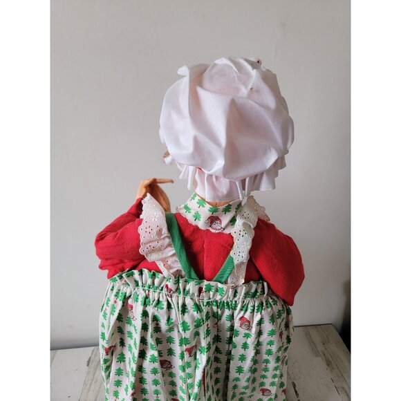 Large annalee Mrs Claus vintage Xmas home decor unique plush - Picture 12 of 16